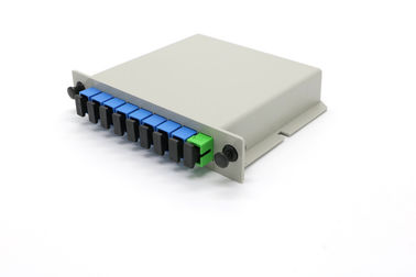 Type optique d'insertion de connecteur de la boîte SC/UPC de diviseur de fibre de PLC de FTTH 1x8 pour des réseaux de CATV