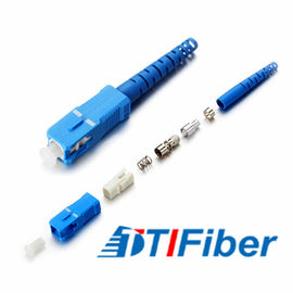 Type optique du SM millimètre de Sc UPC de cables connecteur de fibre de matière plastique pour le réseau de FTTH