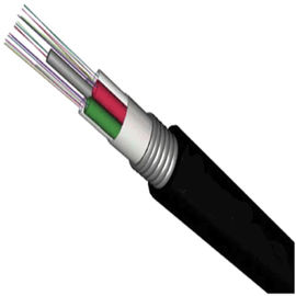 Les noyaux extérieurs souterrains du câble optique 2-288 de fibre noircissent la couleur pour direct enterré