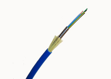 Canalisez le câble à fibres optiques de fibre aérienne de mode unitaire avec le fil d'acier blindé