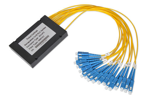 Diviseur de fibre optique unimodal de PLC 1×32 avec des connecteurs de fibre de Sc/RPA