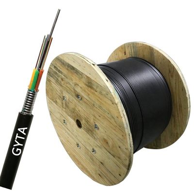 Câble optique blindé de fibre de veste de HDPE de GYTA MDPE